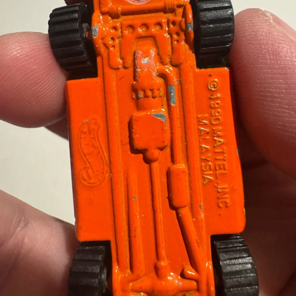 RARE 1990 Mattel Hot Wheels Sparkle Green Orange Mazda Miata‎ MX-5  #A107